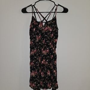 American Eagle Outfitters Floral Strappy Mini Dress